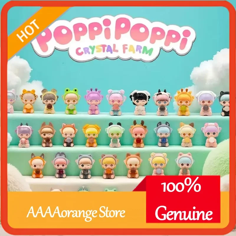 

‌ Poppi Crystal Farm Series слепая коробка мини-фигурки Kawaii Коллекционный набор кукол милый настольный декор художественная игрушка в подарок для девочек