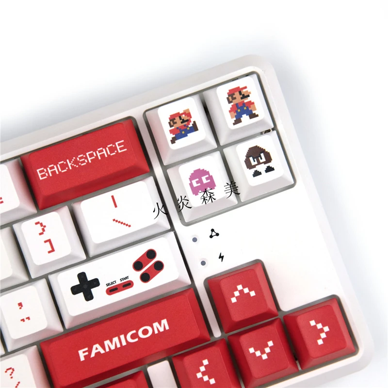 1 Set Cherry Profile PBT Dye Subbed Key Caps GMK Anime Games Keycap Super Famicon FC Keycaps For MX Switch Keyboard