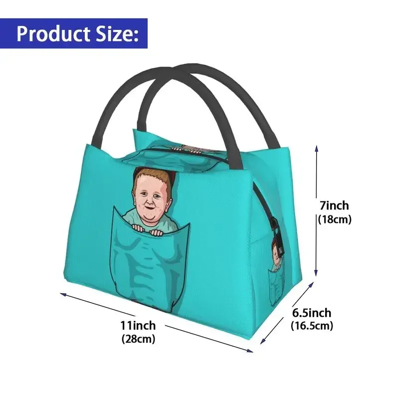 Hasbulla Pocket Insulated Lunch Bags for Camping Travel Leakproof Thermal Cooler Bento Box Women