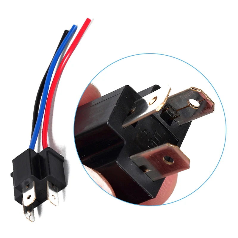 9003 H4 Bulb Socket Male Adapter Connector Car Headlight Fog Lamp Male Adapter Socket Wiring Harness Headlamp Connector