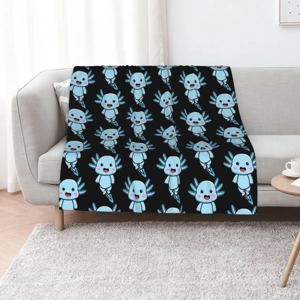 

Copy of axoltol- reptile axoltl Throw Blanket Baby For Baby Plush Custom Blankets