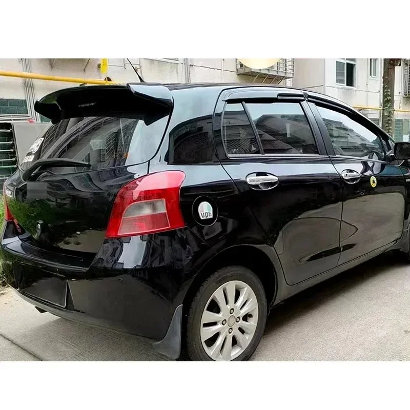 Rear Trunk Wing for Toyota Yaris 2008 09 10 11 12 13 14 Rear Roof Lip Spoiler Tail Wings Fixed Wind Spoiler Accessories