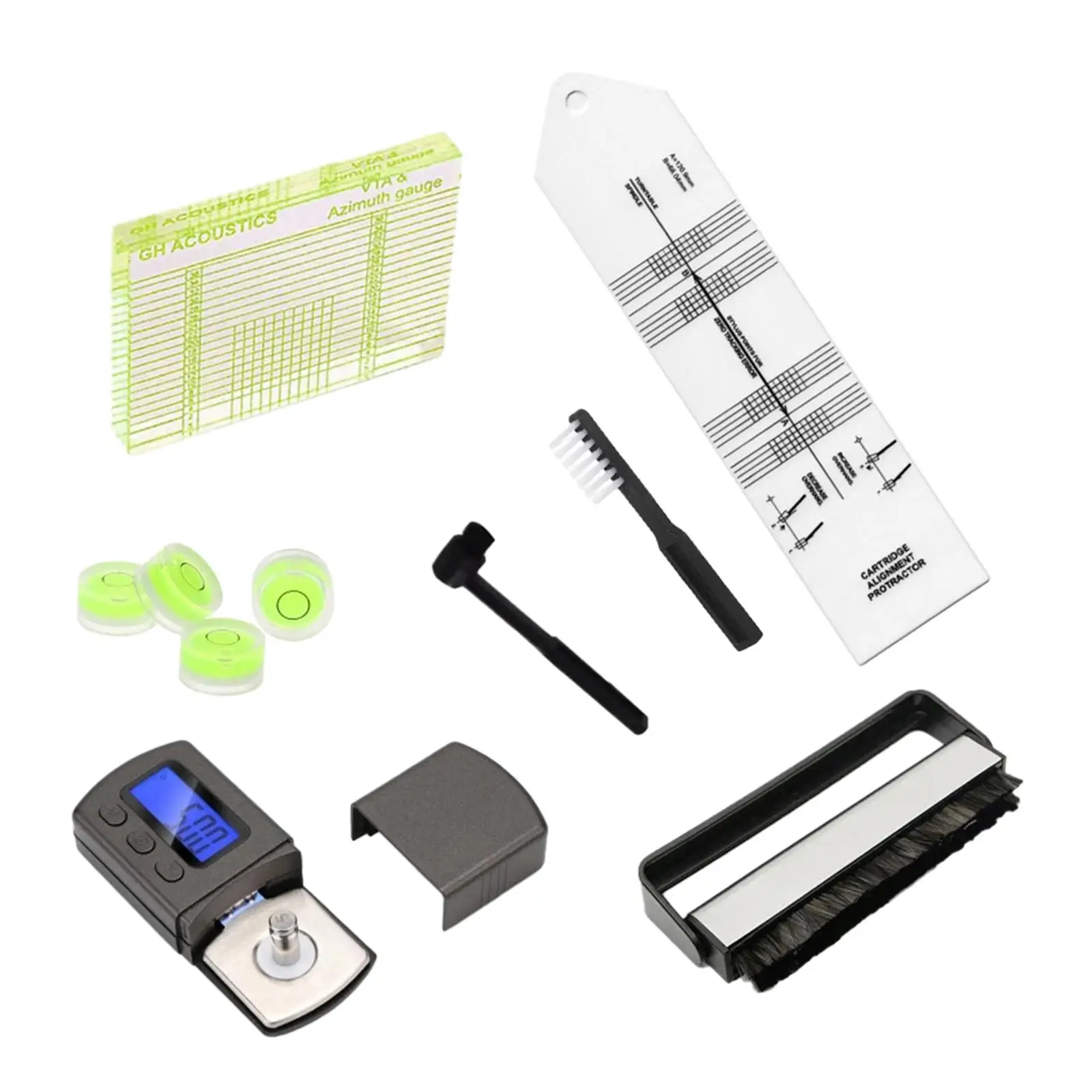 Distance Gauge Protractor Durable Azimuth Ruler Portable Pickup Calibration