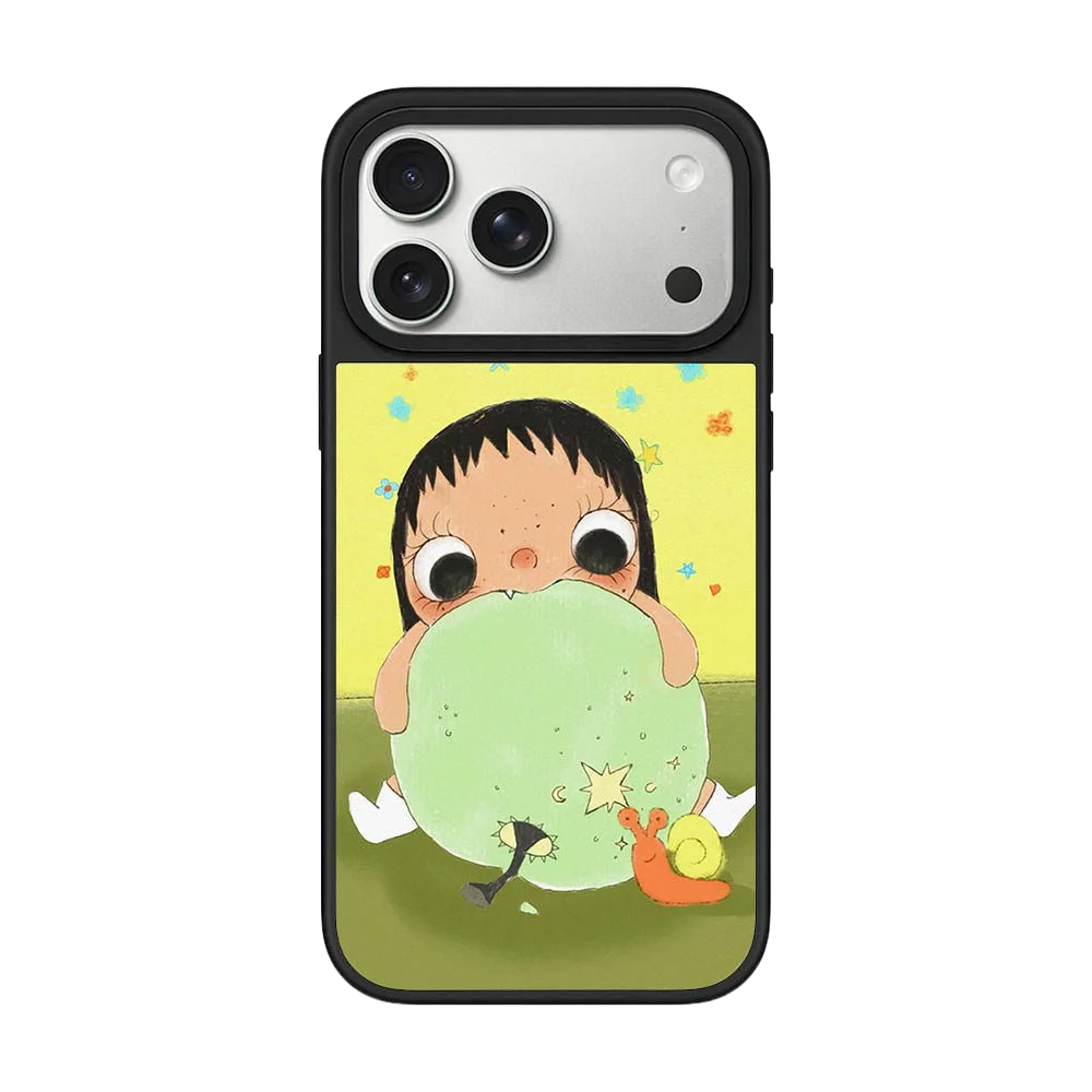 

Cartoon Fruit Girl Acrylic / Mirror Magnetic Case: Compatible with IPhone 17 16 15 14 13 12 Pro Max 17 Air