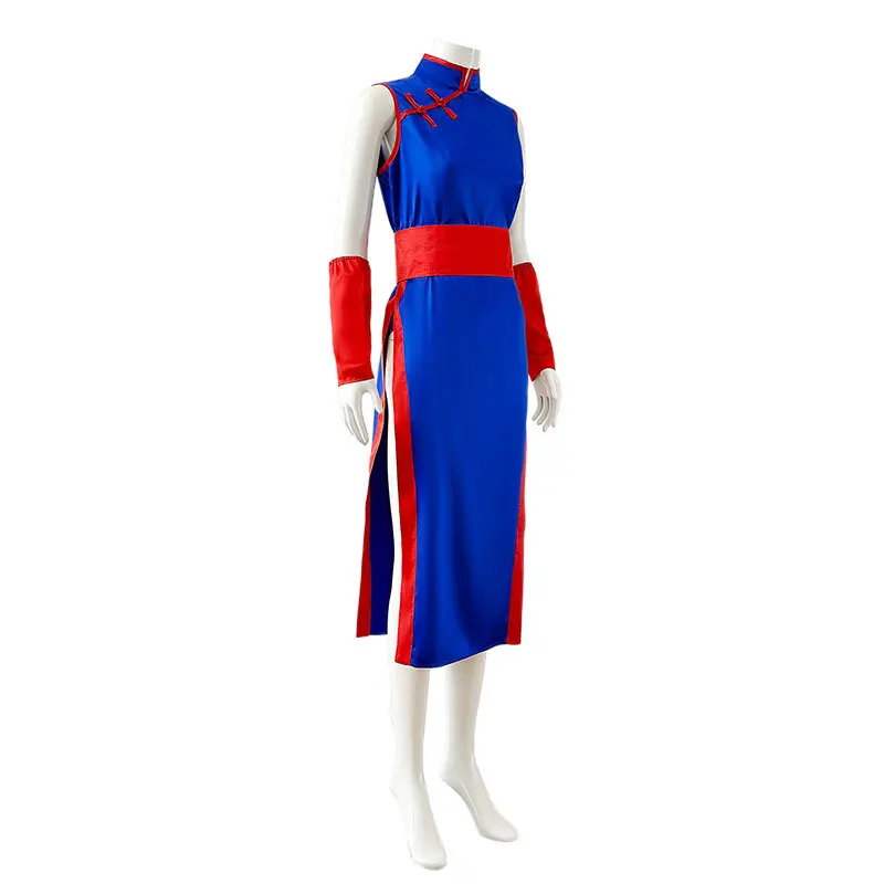 

Anime Cosplay Costume Chi-Chi Blue Qipao Dress For Women's Role-Play