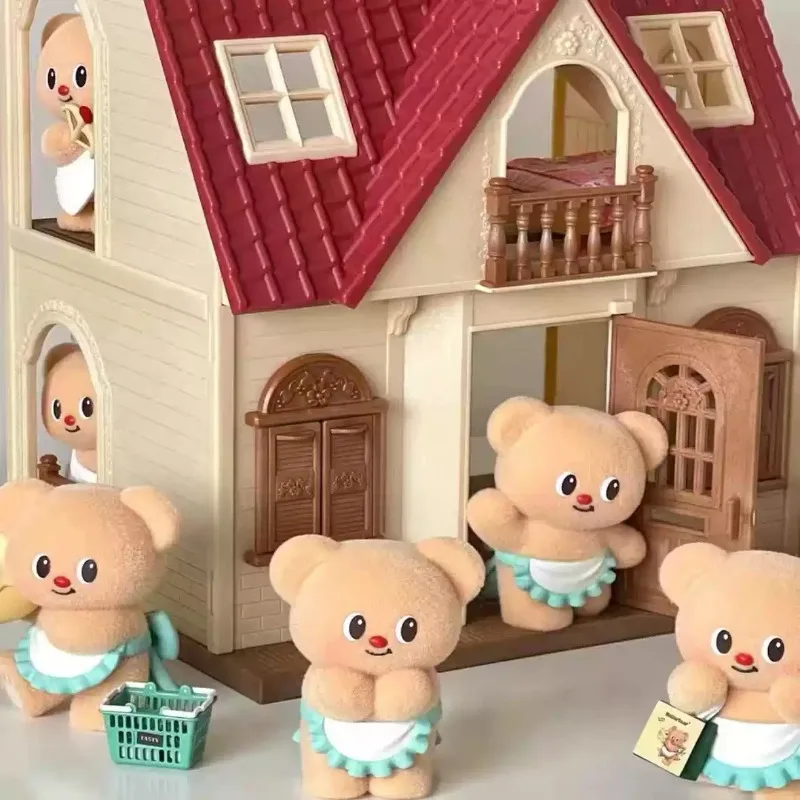 FUNISM-caja ciega de oso de mantequilla auténtica para días hábiles, bonitos artículos decorativos, feliz operación llena de amor, figuras maestras para hornear