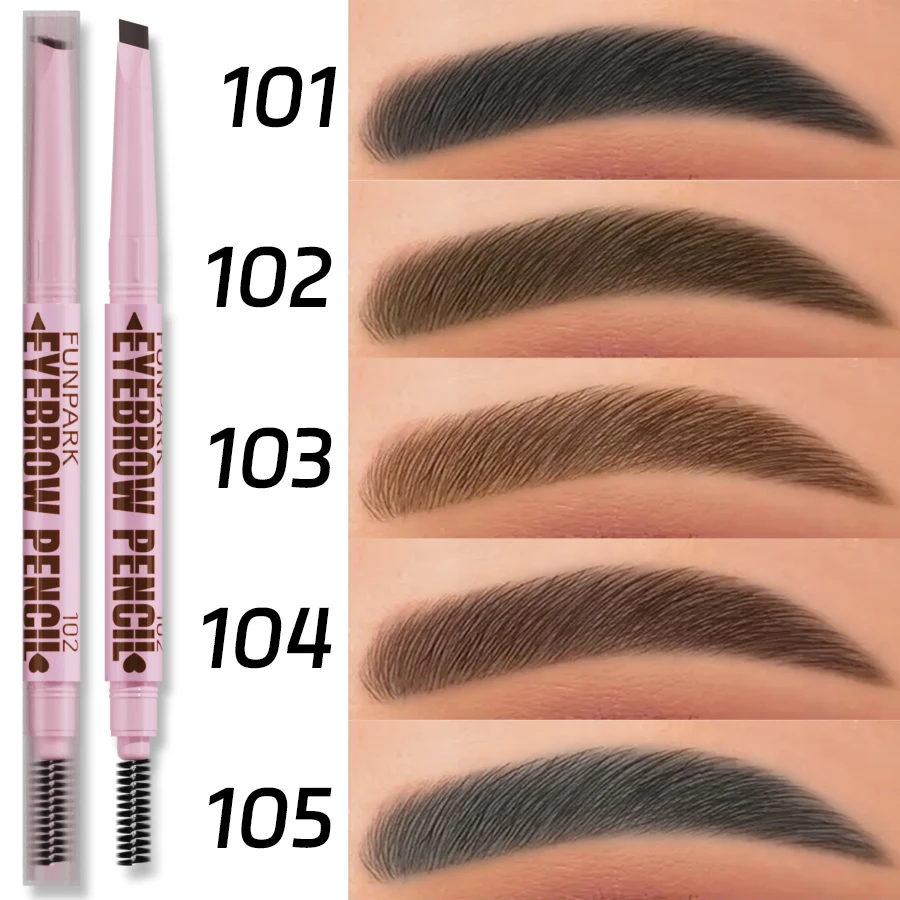 2 Stuks Wenkbrauw Potlood Waterdichte Make-Up Items Microblading Wenkbrauw Gel 5 Kleuren Natuurlijke Tint Voor Wenkbrauwen Langdurige Wenkbrauwen Wenkbrauwen