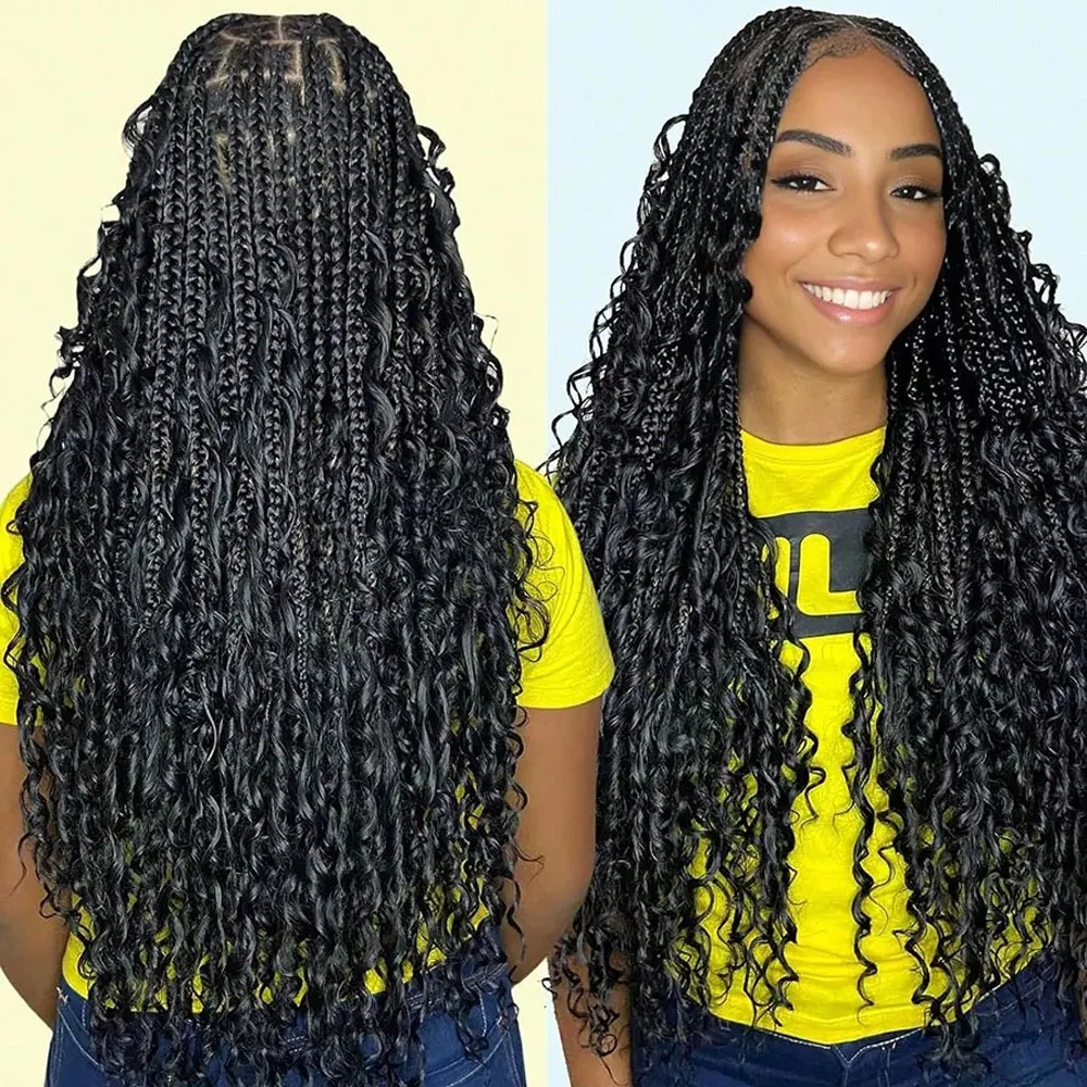 Pelo bohemio rizado de 110g y 28 pulgadas para trenzar sin nudos, 12 ondas deep, bohemio a granel, 2 mechones/paquete, Color Natural, 100% cabello humano