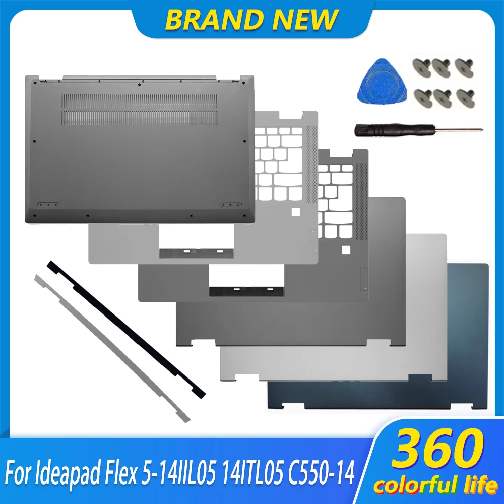 NEW Laptop Cover For Ideapad Flex 5-14IIL05 5 14ARE05 14ITL05 14ALC05 C550-14 LCD Back Top Cover Palmrest Lower Bottom Case