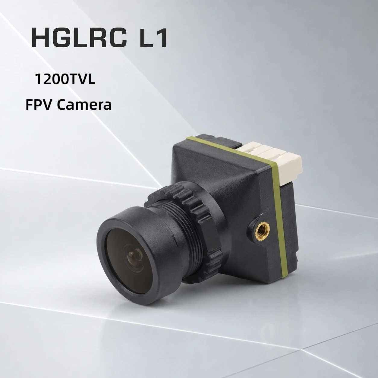 HGLRC L1 Analog FPV Camera 1200TVL CVBS 1/2.7-Inch CMOS 5-24V PAL NTSC 4:3 16:9 OSD Menu 2.1mm Lens 112 Degree FOV For FPV Drone