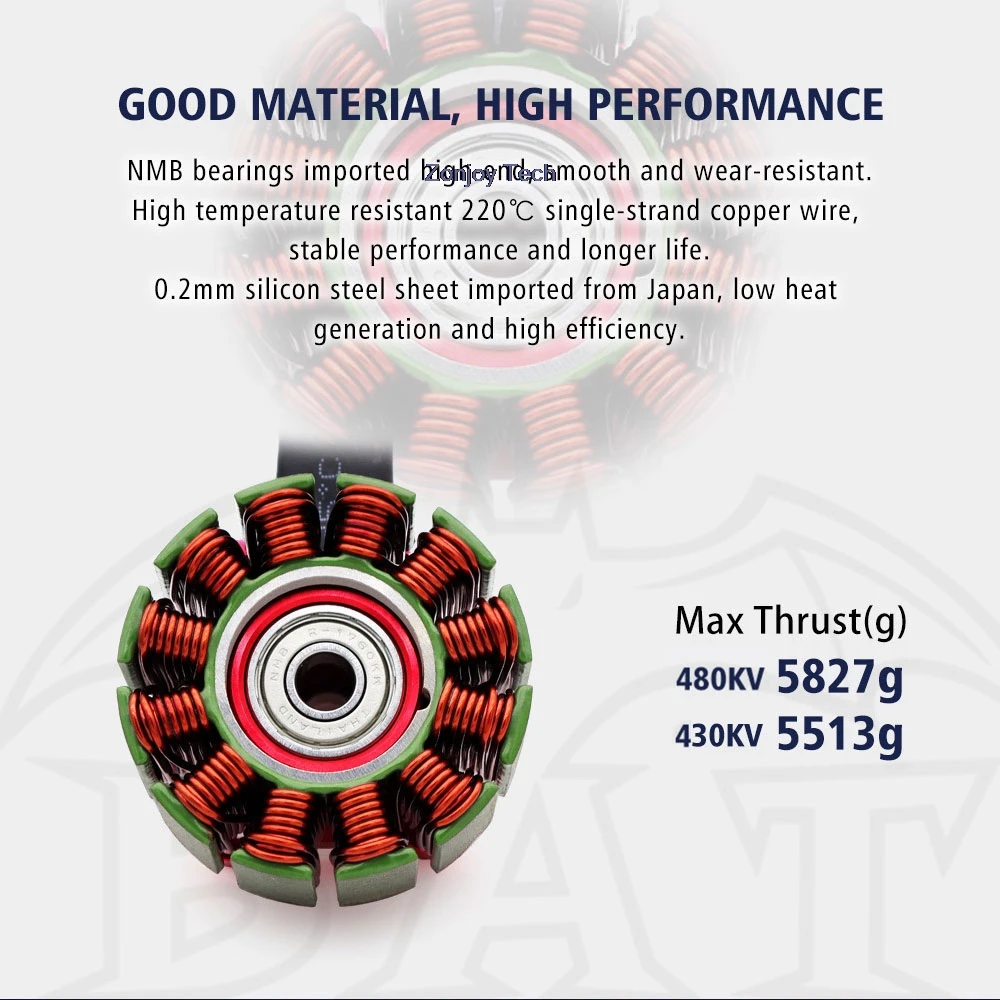 O novo 4 PCS S4720 430KV 480KV é adequado para 14,15 polegadas FPV high-end classe de competição Traverser drone 6S motor sem escova