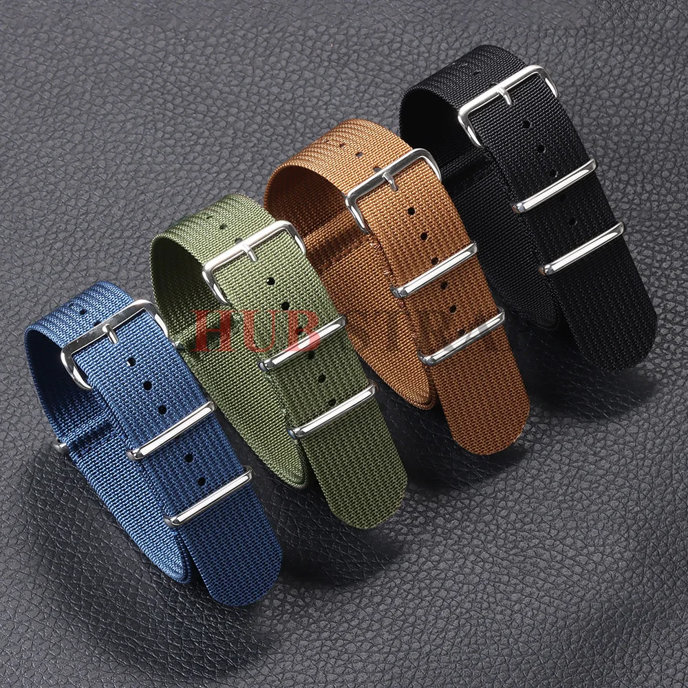 Nylon Canvas Watch Band 18mm 20mm 22mm Watch Straps Universal Military Fabric Watchband Men Women Bracelet for Seiko for Omega view 3