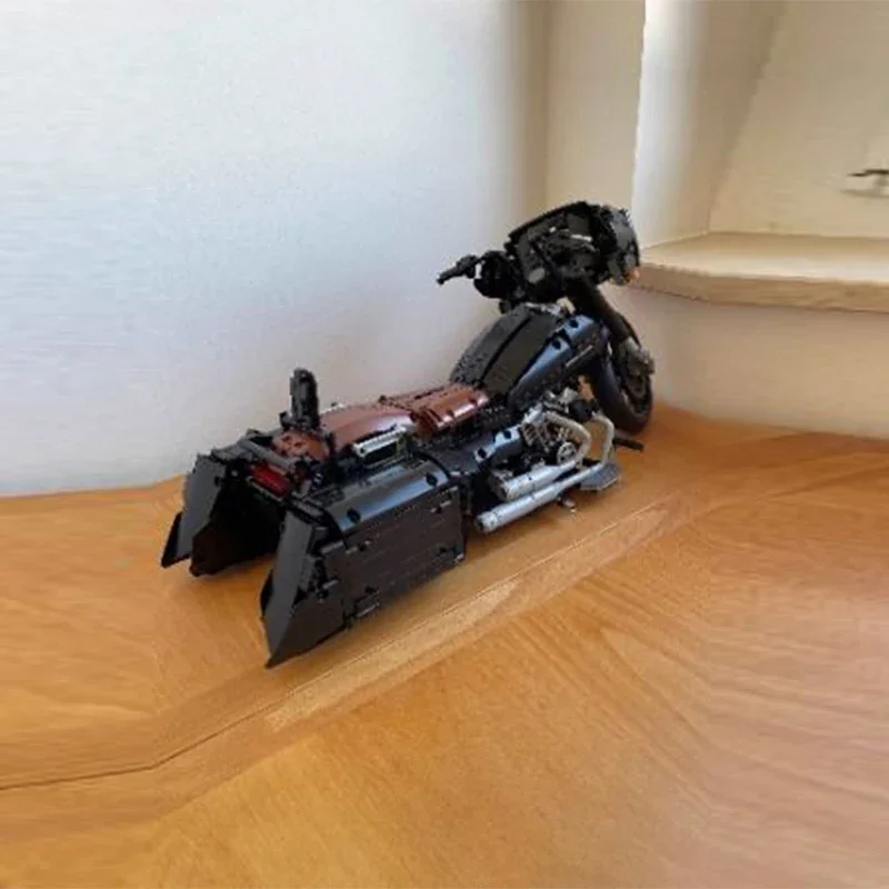 Htmoc Motor Moto Racing AUTO Motor Stad Voertuig Sets Off Road Model Bouwstenen MOC Kits Kinderen Speelgoed film auto's
