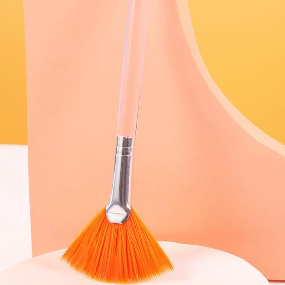 3 uds Facial amarillo para pieles sensibles mango suave fácil de limpiar cerdas sintéticas duraderas herramientas de maquillaje aplicador de máscara