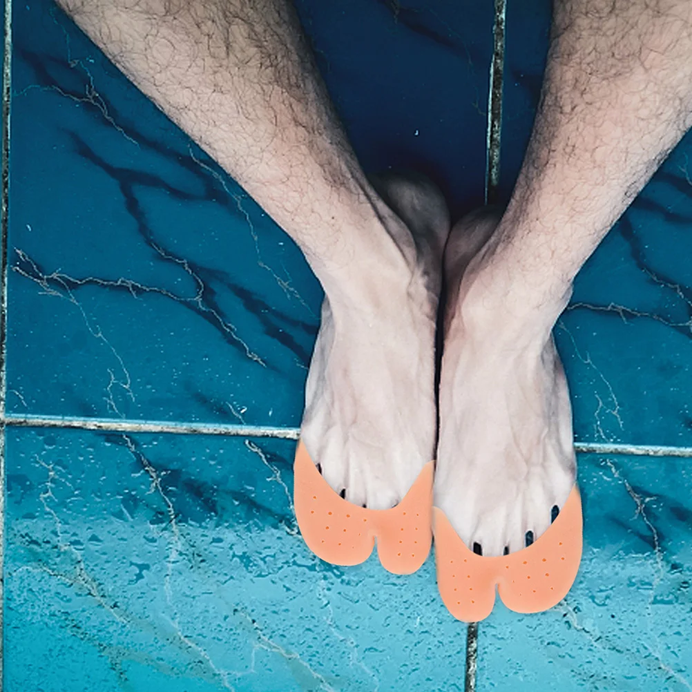 

3 Pairs Silicone Toe Protectors Foot Care Cream Compatible Anti Slip Pads Ergonomic Ventilation Design Lightweight Invisible Toe