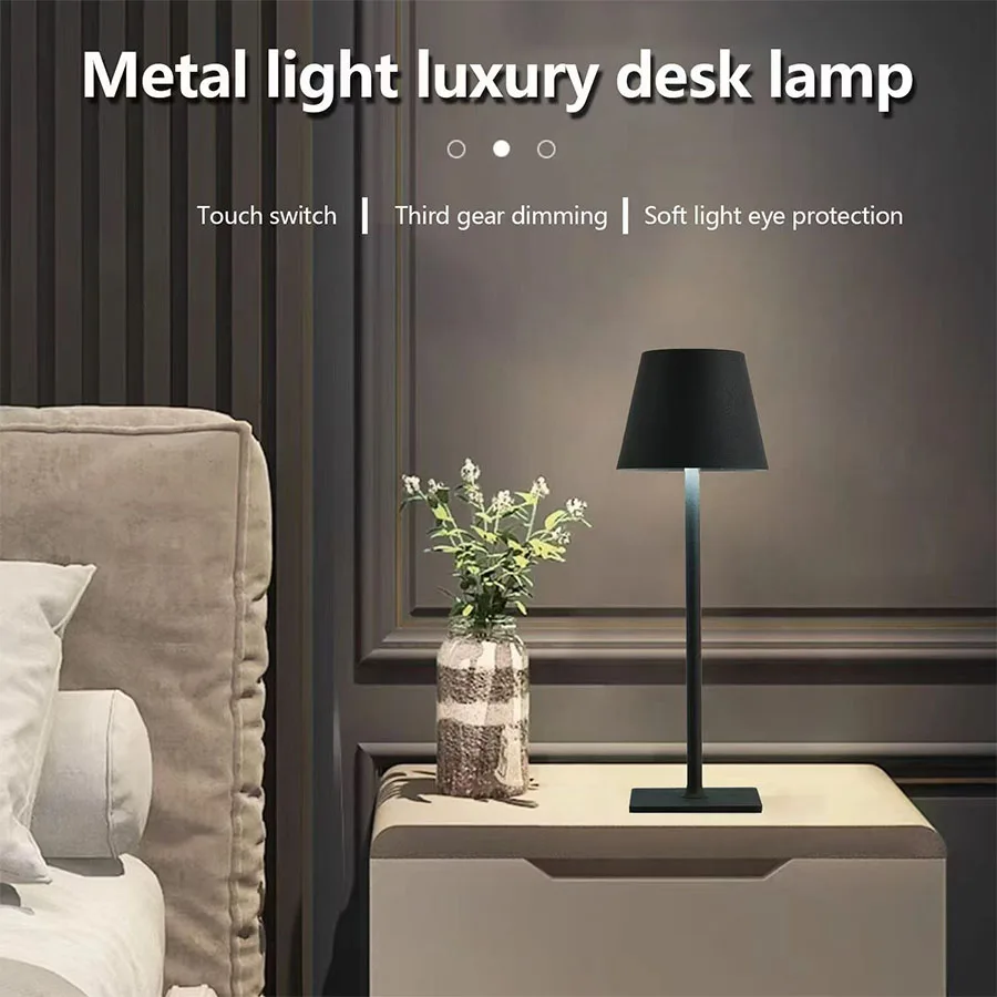 Touch Control 1800mAH high-capacity battery LED Desk Lamp - 3 Color Modes, Dimmable, USB Plug in, Eye-Caring Study/Bedside Light image 5