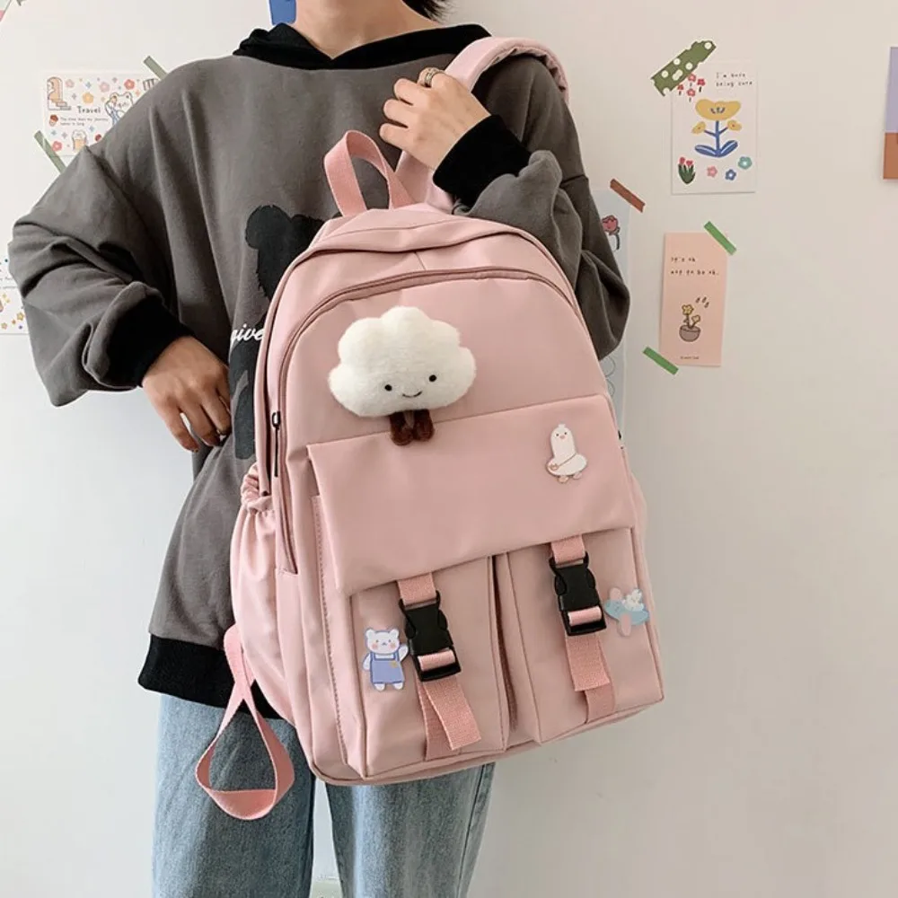 Schoolbag Women\'s Korean Edition Harajuku ulzzang High School Student Instagram Style Minimalist Forest Series Large Capacity