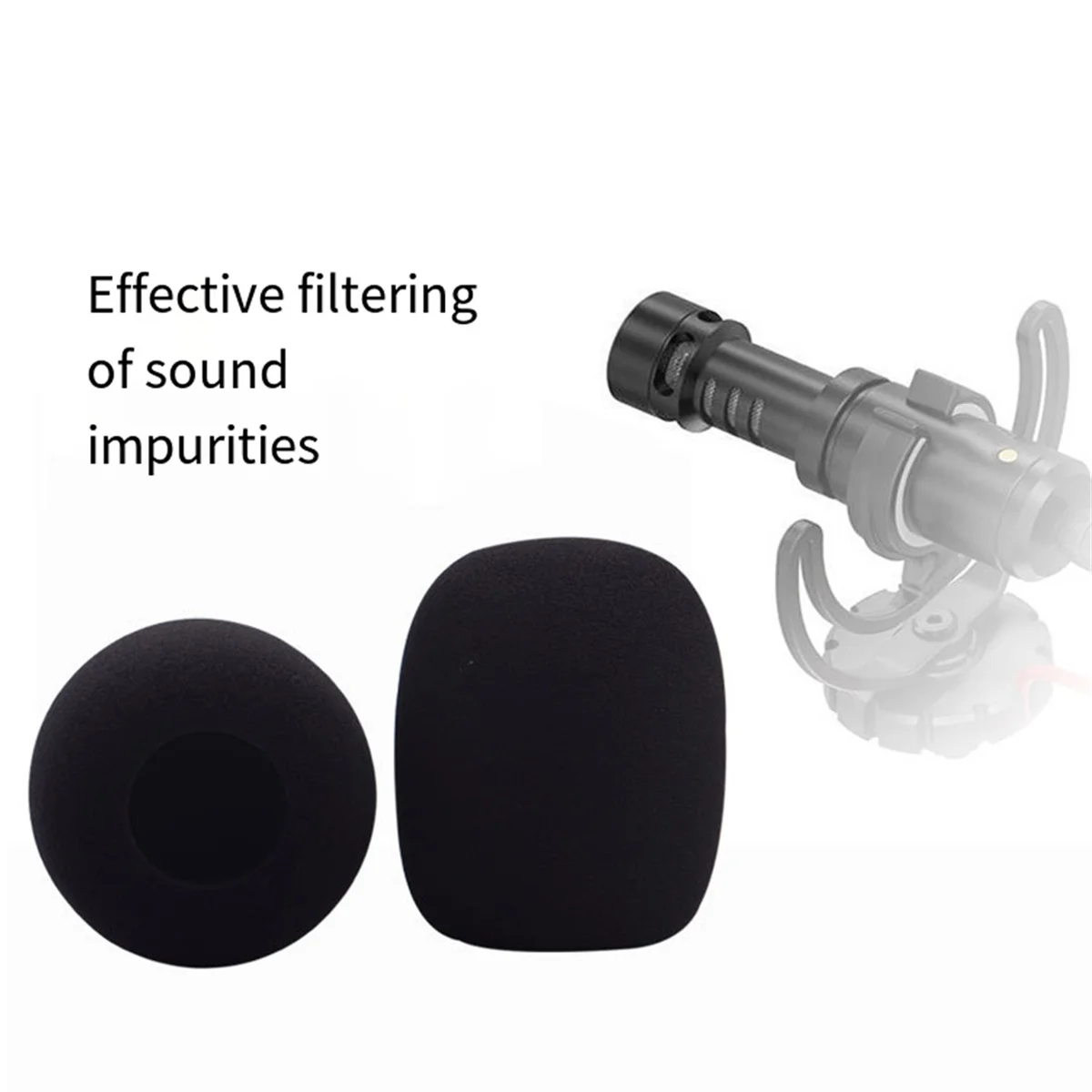 Excellent! 2Pcs Foam Microphone Windscreen for Rode VideoMicro Condenser Microphones Mini Foam Cover
