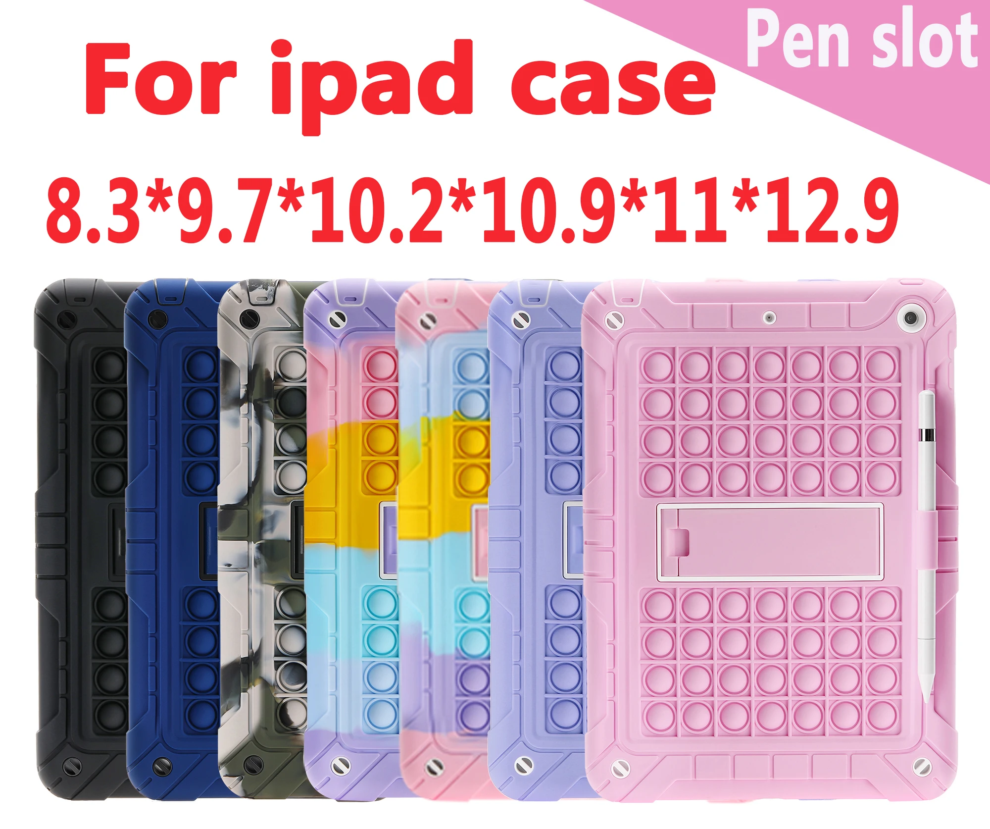 

For iPad 2022 10th Gen Case Pro 11 12.9 M1 M2 2021 2022 Cover 9.7 10.2 5th 6th 7th 8th 9th Generation Air 5 4 10.9 Tablet case