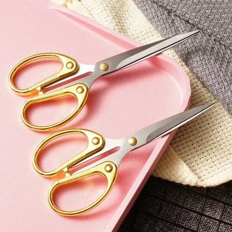 Small Size Table Tennis Scissors Alluminium Alloy Handle Professional Sewing Scissor Household Stationery Office Cutting Tool