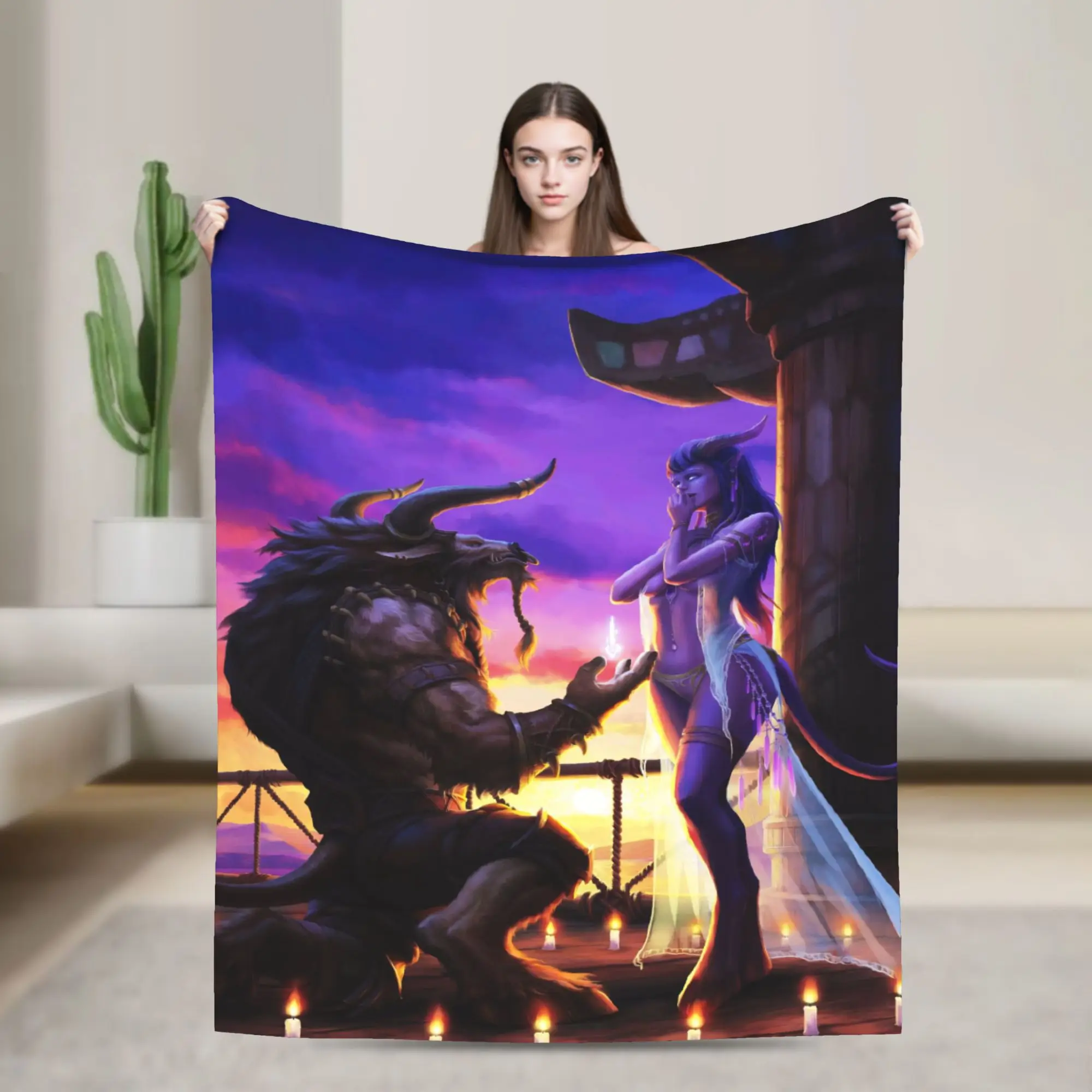 WOW World of Warcraft Blanket Quality Soft Warm  Bedding Throws Winter Girls Boys Couch Chair Street Trend Bedspread