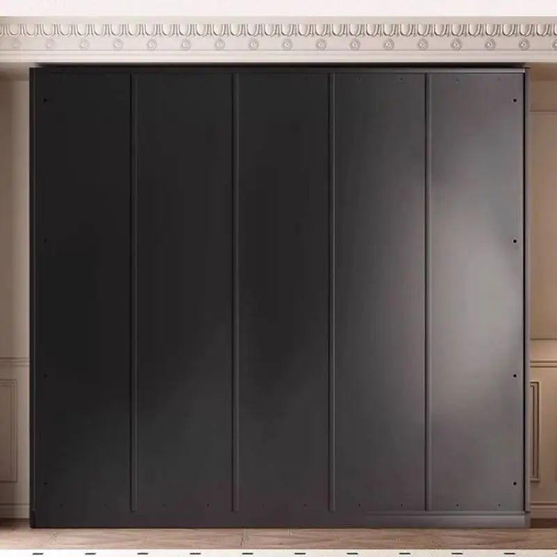

Designs Clothes Wardrobe Storage Luxury Trim Black Adult House Wardrobe Bedroom Wooden Kids Small Muebles Para Hogar Furniture