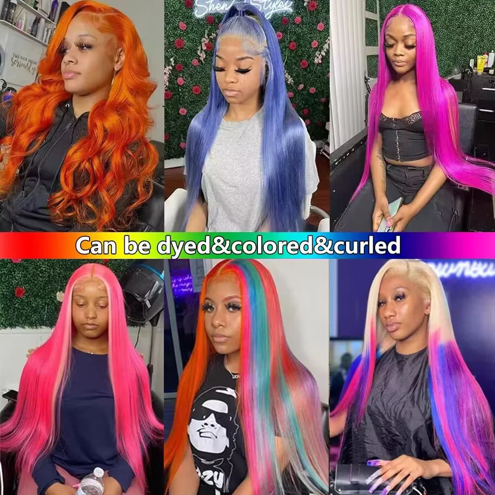 Wig Rambut Asli Brasil 250% Density Straight 613 Blonde 13x6 HD Lace Front Wig Transparan 13x4 Lace Frontal Wig Untuk Wanita Kulit Hitam