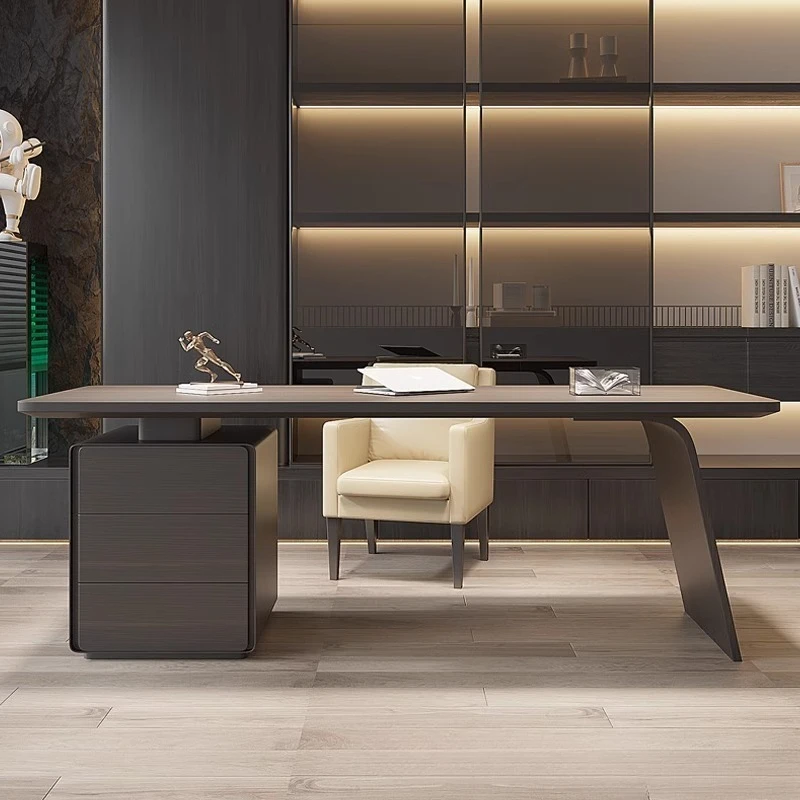 Italian minimalist double boss office desk home study modern simple desktop writing computer desk