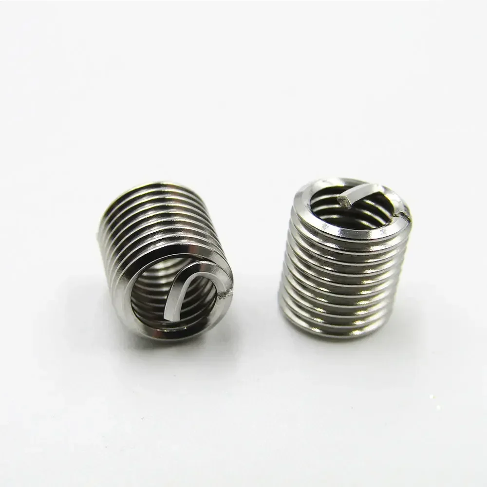 50PCS Helicoil Wire Thread Repair Inserts Kit Set M6 Stainless Steel 304 Threaded Bushings Thread Recovery Fasteners