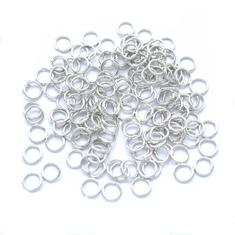 100 teile/los 3 4 5 6 7 8 9mm Jump Ringe 925 Split Ringe Anschlüsse Für Diy Schmuck Finden, der Zubehör Großhandel Liefert