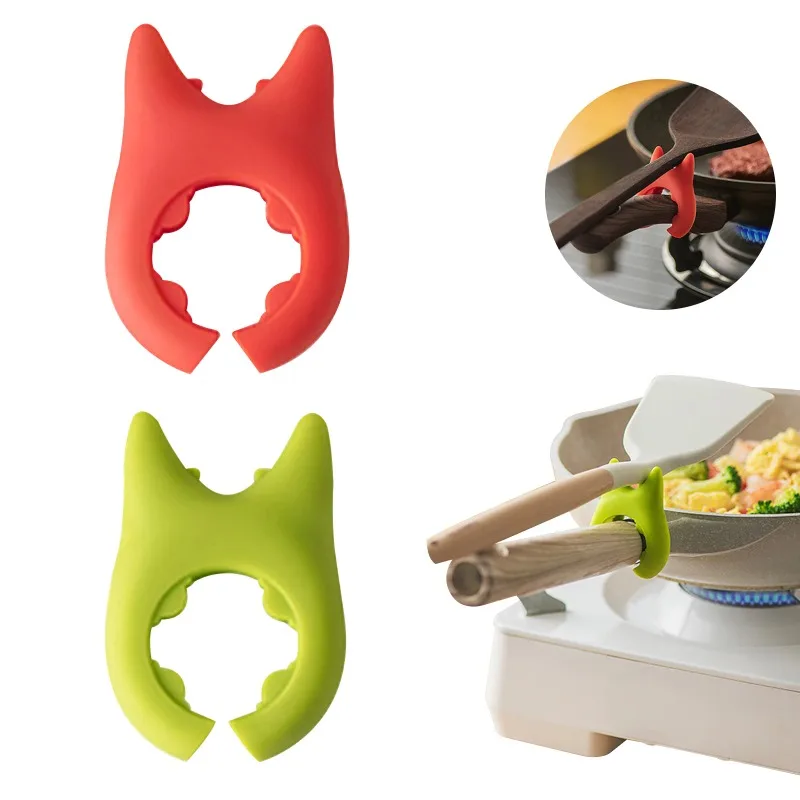 Creative Integrated Devil With Non Perforated Kitchen Stir Fry Vegetable Anti Scalding And Overflow Pot Shovel Storage Rack