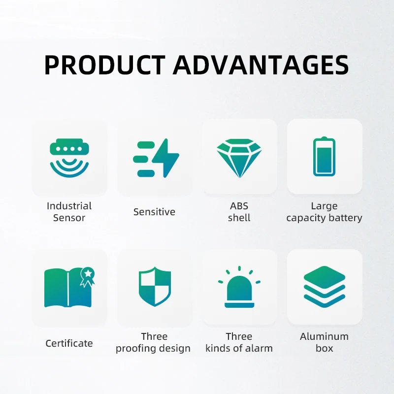 محلل غاز انبعاث السيارات 4 في 1 محمول، جهاز مراقبة غاز عادم السيارات VOC لفحص المركبات #3