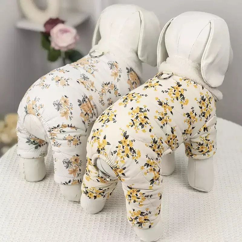 

Костюм-комбинезон для маленьких собак: зимняя одежда для щенков, костюм для йорка, померанского шпица, мальтийца, пуделя, бишона, шнауцера