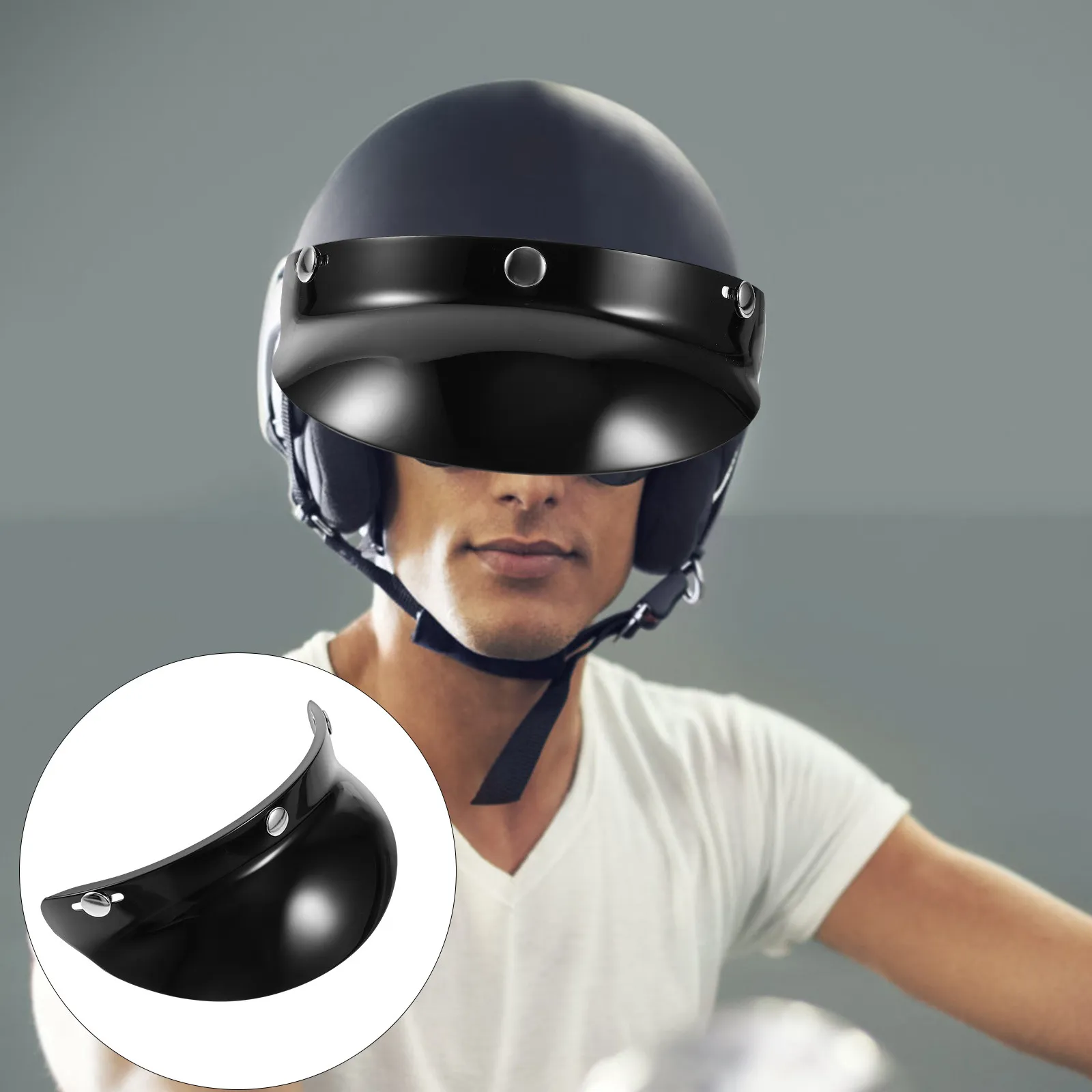 

Универсальный сменный козырек для мотоцикла, защита от солнца и дождя, легкий пластиковый козырек для езды на открытом воздухе, для мужчин и женщин