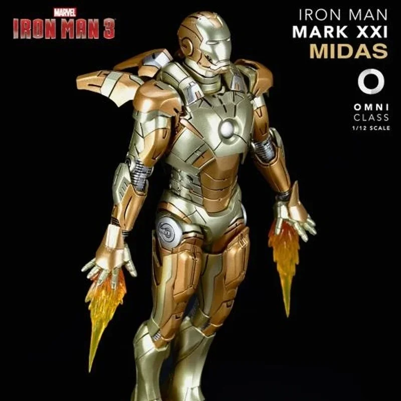 

15cm Iron Man MK21 movable alloy handmade luminous CS Marvel genuine peripheral model doll gift model sculpture