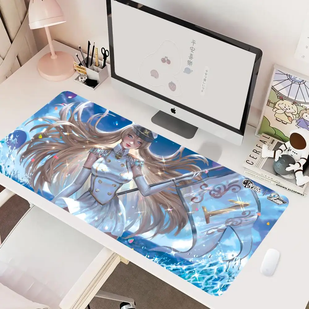 B-Bismarck Z-Zwei Azur Lane 70x40cm Mouse Pad Mouse Gamer Gaming Pad Office Accessories for Desk Mat Mousepad Mats Keyboard Maus