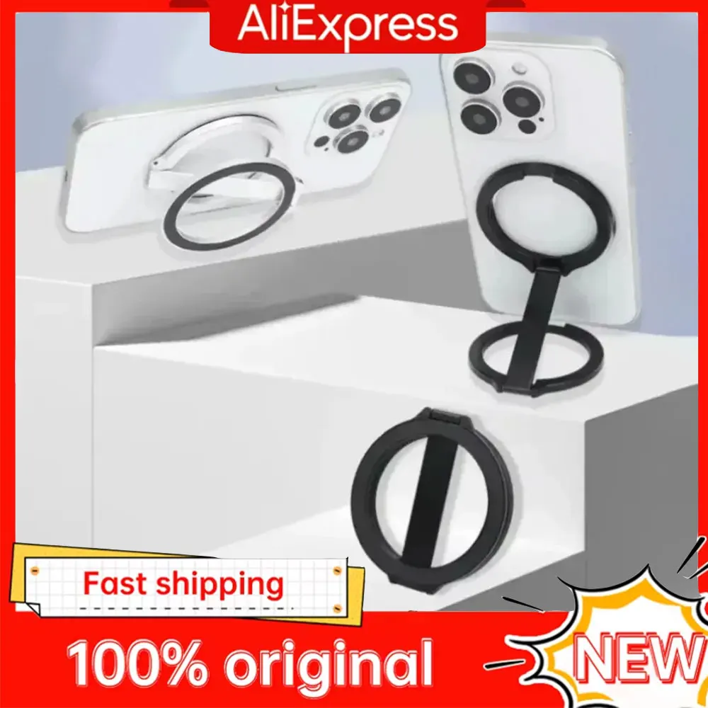 

360 ° Магнитный держатель для телефона с вращением на 360° и двойной поверхностью, складной, для Magsafe iPhone 17-12 Pro Max