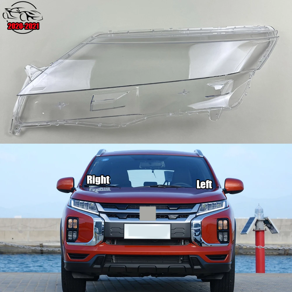 

For Mitsubishi ASX 2020 2021 Auto Front Headlight Cover Lens Transparent Glass Headlamps Lampshade Lamp Shell Masks