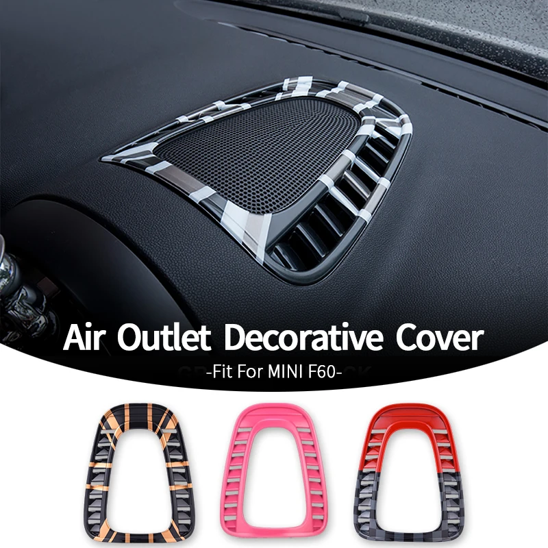 

Car Dashboard Air Conditioning Vent Cover Sticker For Mini Cooper F60 Countryman Interior Decorative Shell For Mini Accessories