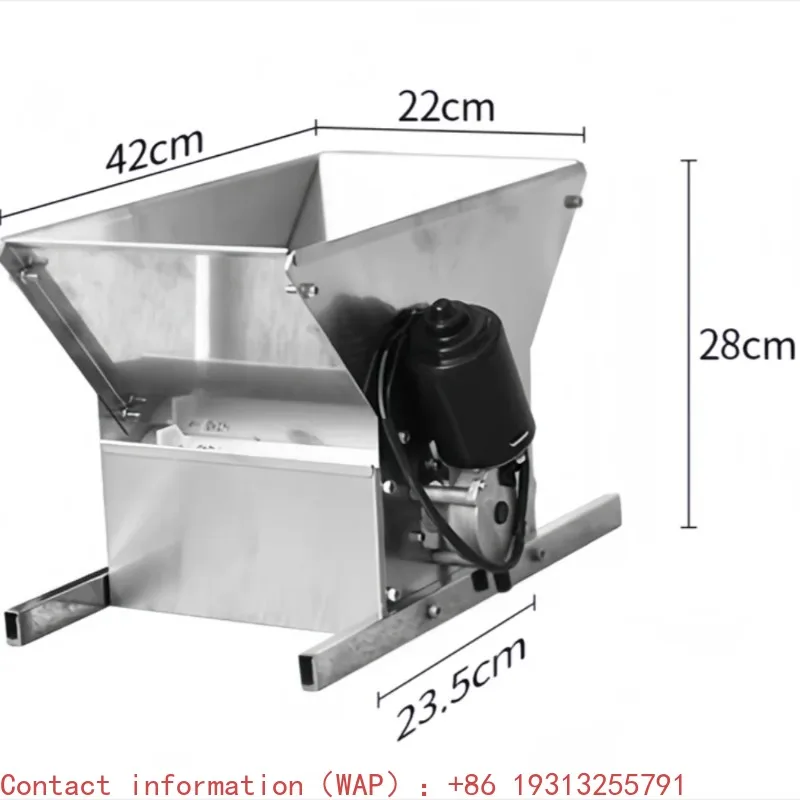 

【2026】Stainless Steel Electric Grape Crusher Blueberry Mulberry Fruits Juice Press Crusher Red Wine Brewing Grape Crushing Machi