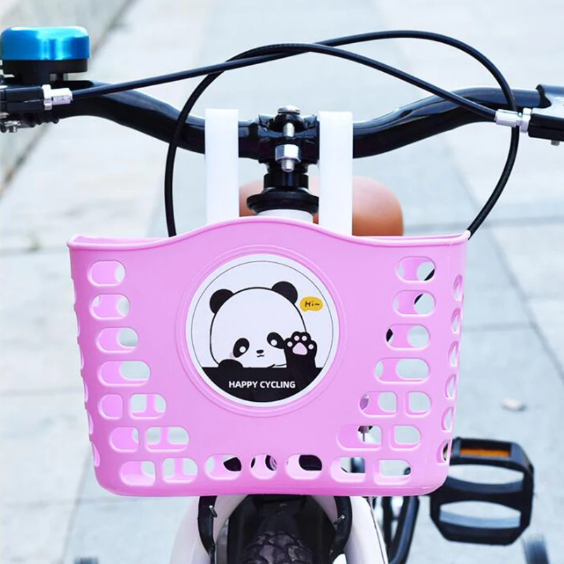 1 Set Bike Front Carrier Children Bicycle Storage Scooter Front Basket Scooter Handlebar Basket Toys Front Basket Sticker