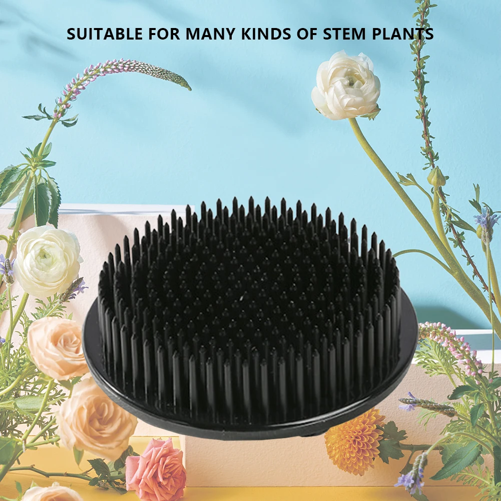 Ikebana Kenzan держатель для цветочной основы, круглая основа для цветов, игла, пластик, легкий, простой в использовании, инструменты для цветочного декора