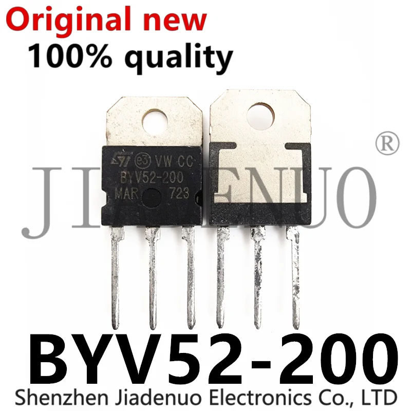 (2-5PCS)100% New BYV52-200 BYV52 TO-218-3 MOS Chipset