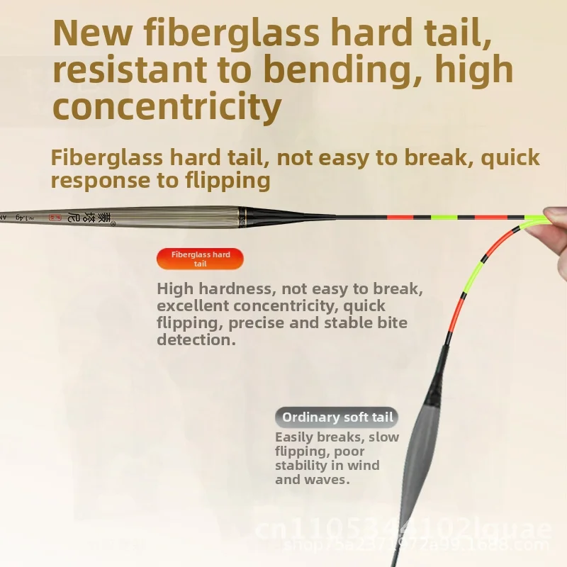 モンタニリード発光フロートバイトフック、色が変わる電子ソフトハードテールウォーターシャドウレスフィッシュフロート（鯉用）