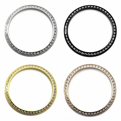 Watch Case Gemstone Outer Ring High Quality Stainless Steel Watch Bezel Fit 36mm/39mm Case Watch Accessories Parts