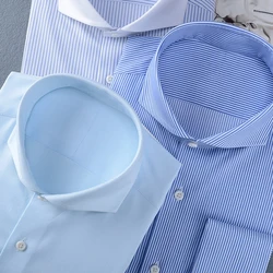 Men's fashion shirt long sleeves business work Fashion and leisure high quality men's office shirts
