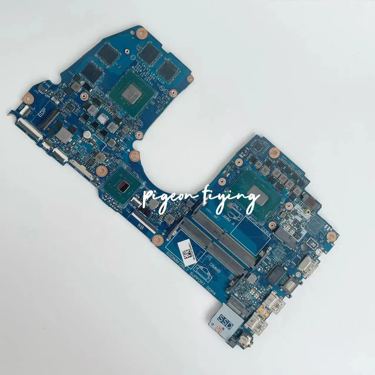 Imagem -04 - Placa-mãe Portátil Cal53 La-f611p para Inspiron g3 3579 3779 Cpu Portátil I58300h I79750h Gpu N17p-g1-a1 Gtx1050 Gtx1050ti Teste 4gb