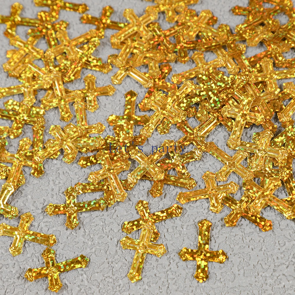 قصاصات ترتر متقاطعة مع طاولات الكتاب المقدس ، مراسم الكنيسة بالليزر ، استحمام الطفل ، عيد ميلاد ، دعوة زفاف ، ديكور حفلات ، 15 جم #3