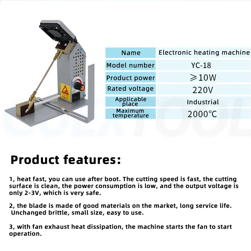 220V Electric Thermal Cutting Machine Nylon Satin Ribbon Scrapbooking Tool Rope Die-Cut Tool Lace Ribbon Wire Tape Cutting Knife