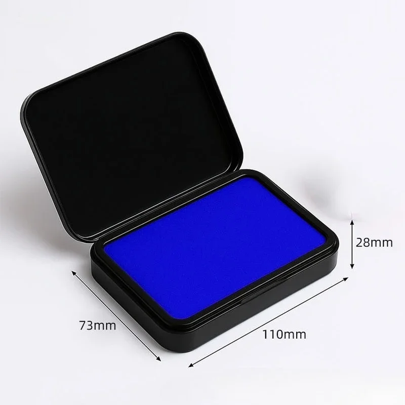 Large Red Oil Based Instant Dry Ink Pad, Fast Drying Refill Stamp Ink Box for Financial Accounting Office Supplies view 6